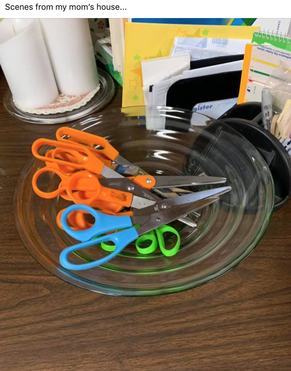 Mum stopped from buying plastic scissors for toddler