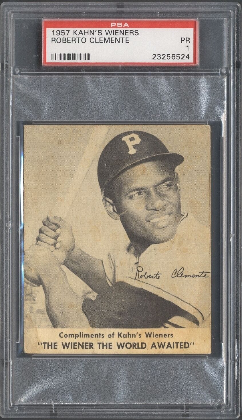 WHEN TOPPS HAD (BASE)BALLS!: NICKNAMES OF THE 1970'S- 1971 ROBERTO CLEMENTE.  THE GREAT ONE