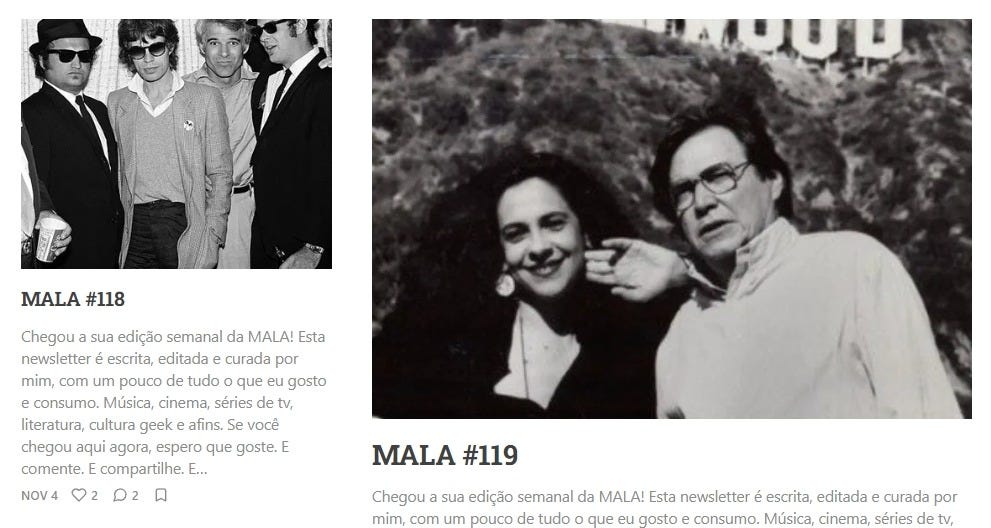 MALA, uma newsletter com tudo de bom do entretenimento