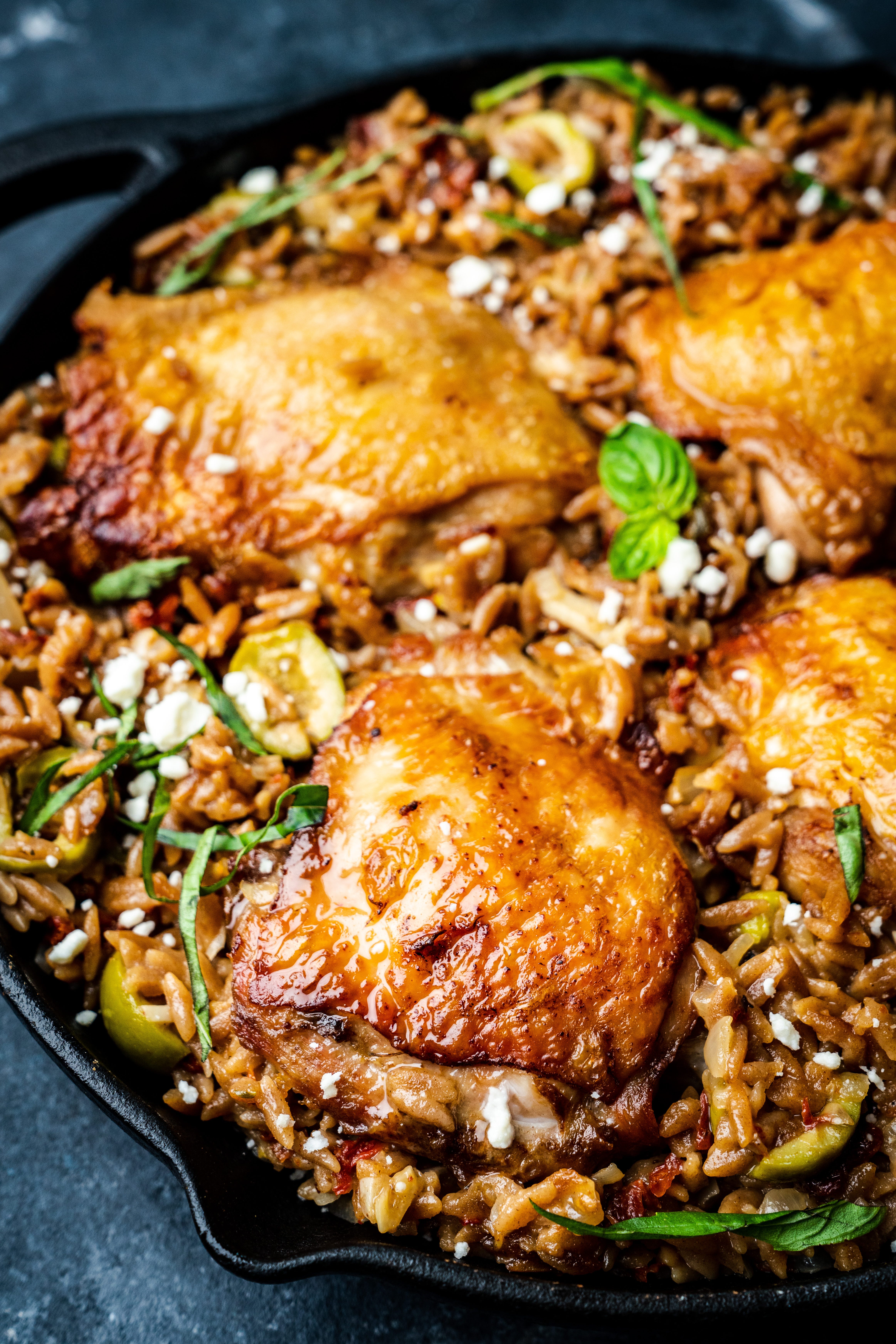 One-Pot Crispy Chicken and Rice