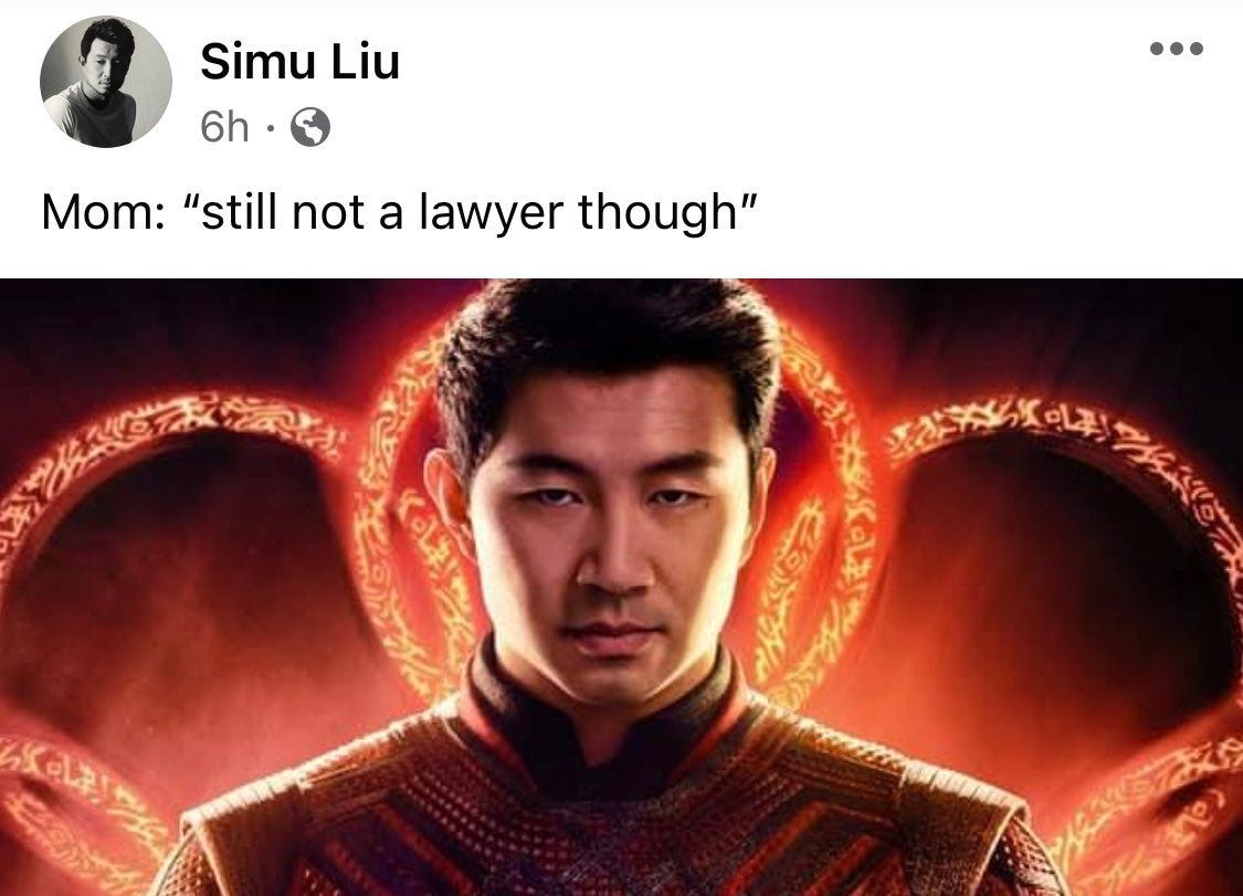 Watch Shang-Chi Star Simu Liu React to His Viral Stock Photos as Marvel  Memes