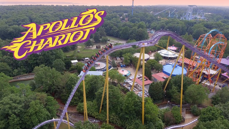 Busch Gardens Williamsburg's Pantheon roller coaster opening date