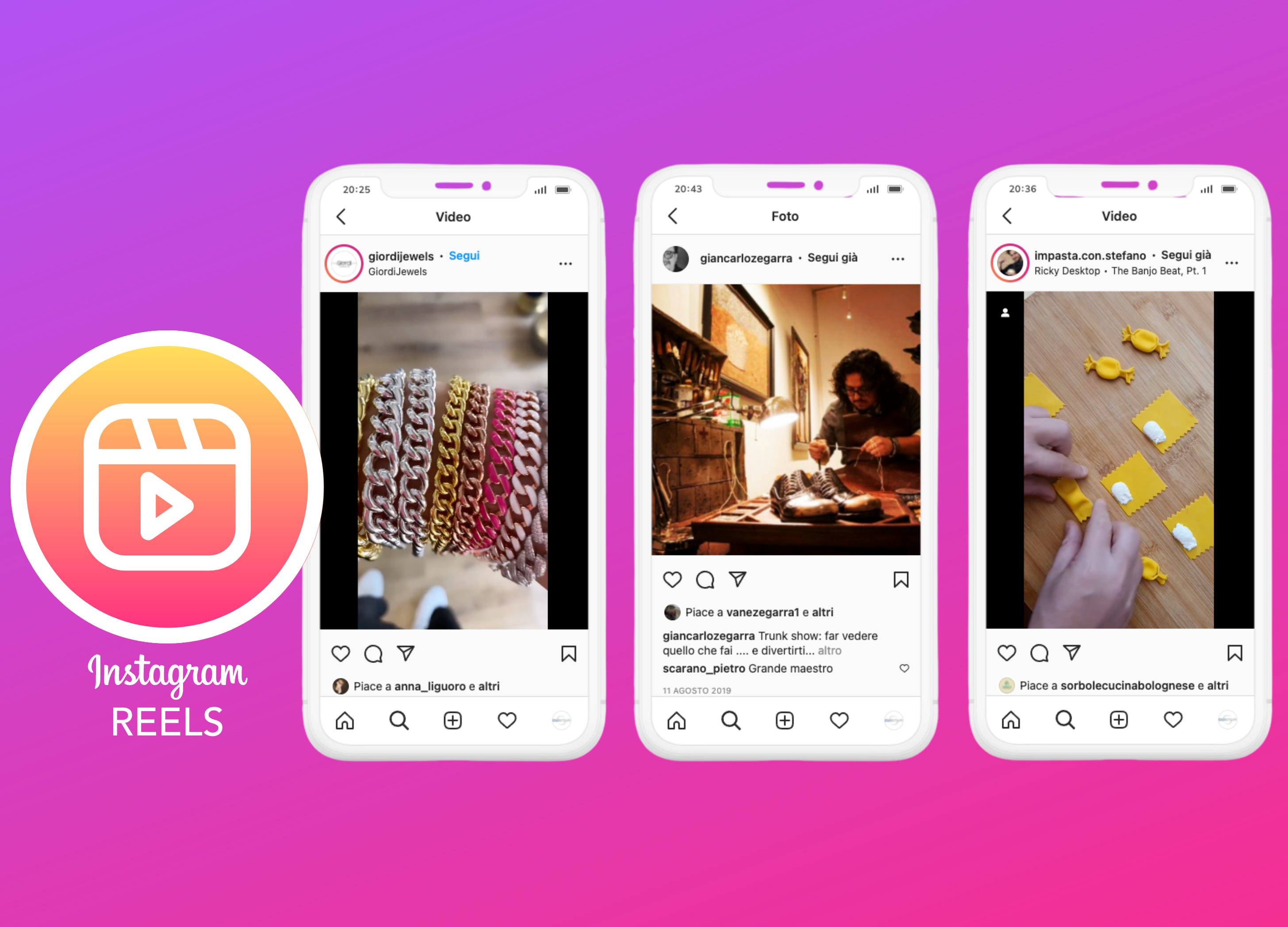 Idee personalizzate per video , instagram