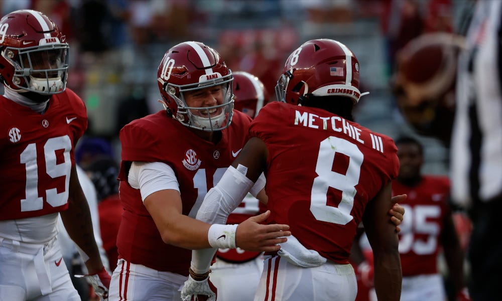 Alabama wide receiver John Metchie would love to reunite with Mac