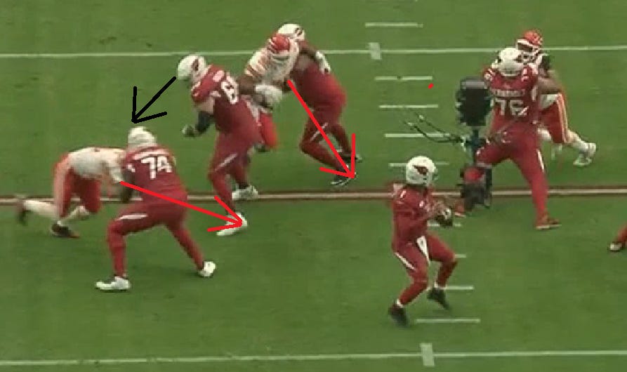 George Karlaftis vs the Cardinals; Some good, some needs improvement, and  a lot of promise