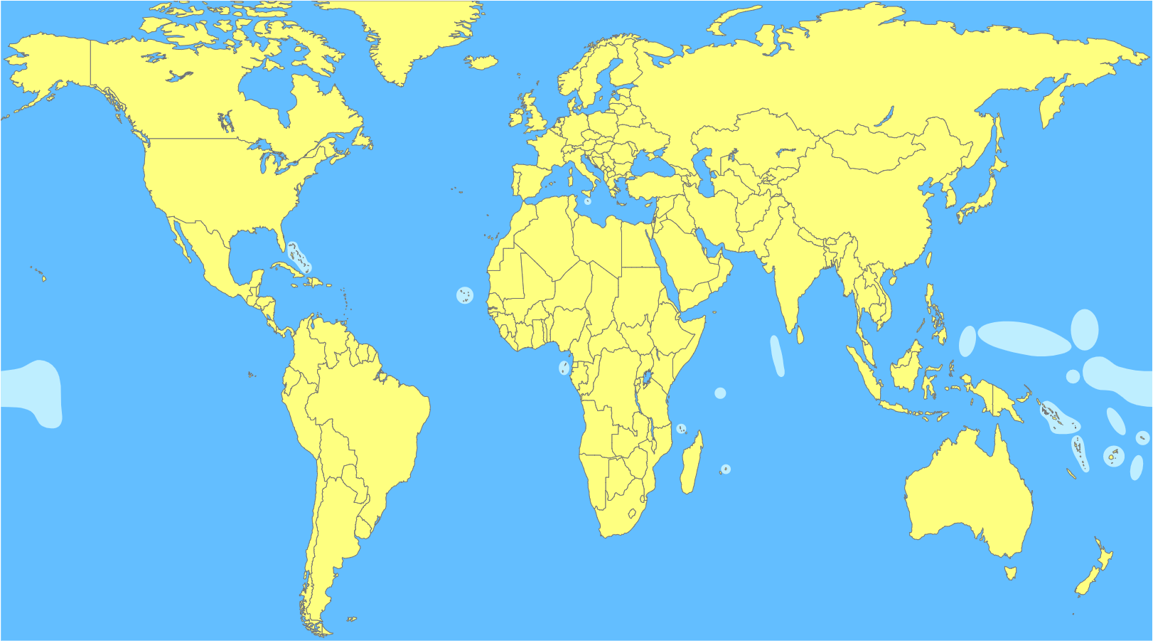 Without a country. World Map. World Map without Countries. Map of the World no names.