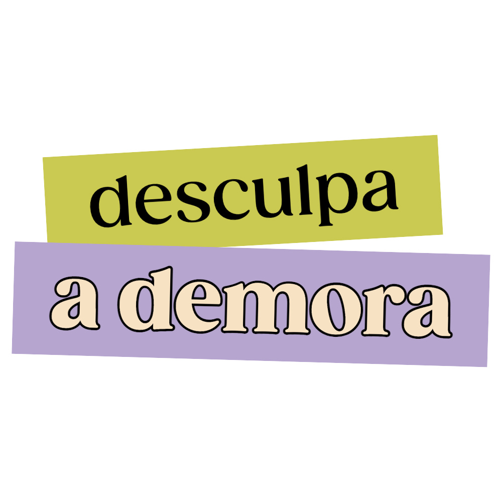 desculpa a demora