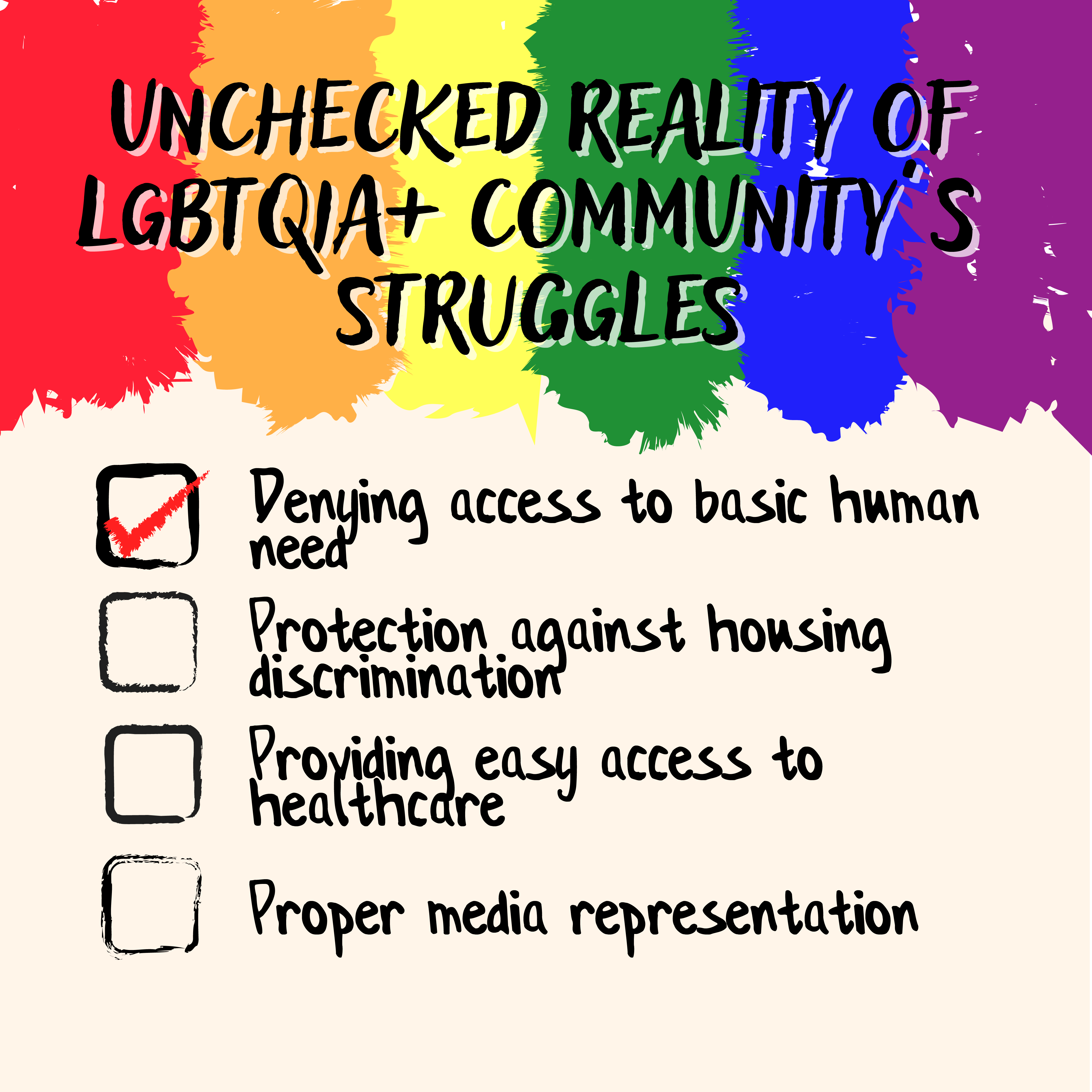 Unchecked Reality of LGBTQIA+ Communitys Struggles image
