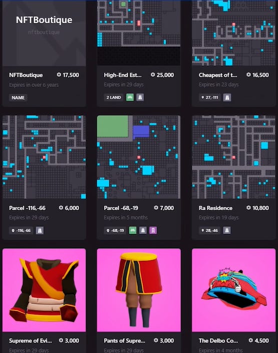 Decentraland - Marketplace