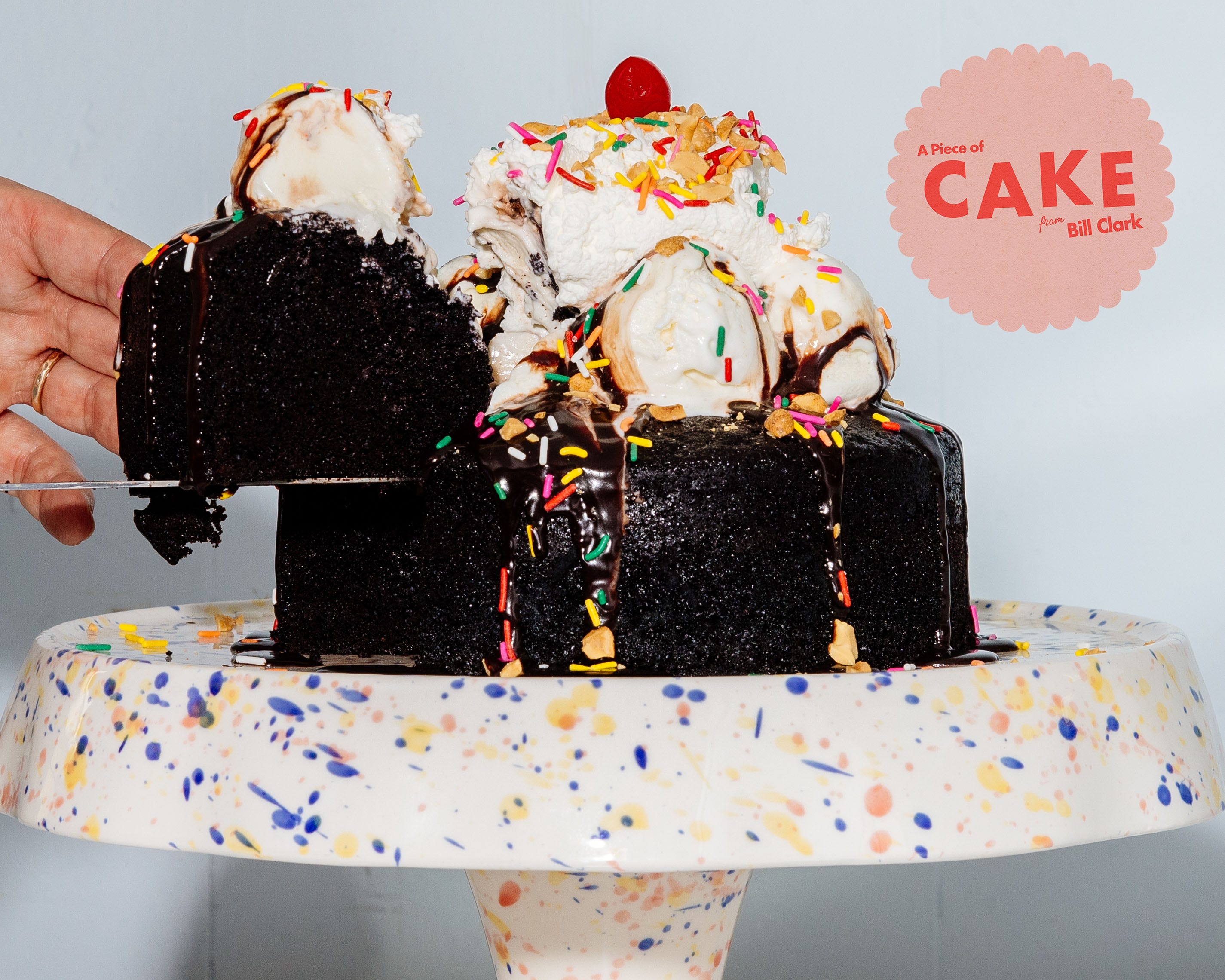 Chocolate Rainbow Ice Cream Cake - Completely Delicious