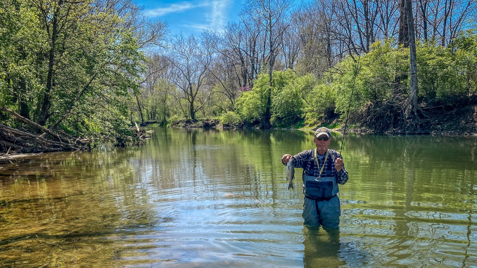 Fishing Report: East Fork of the Whitewater River delivers white bass,  usually