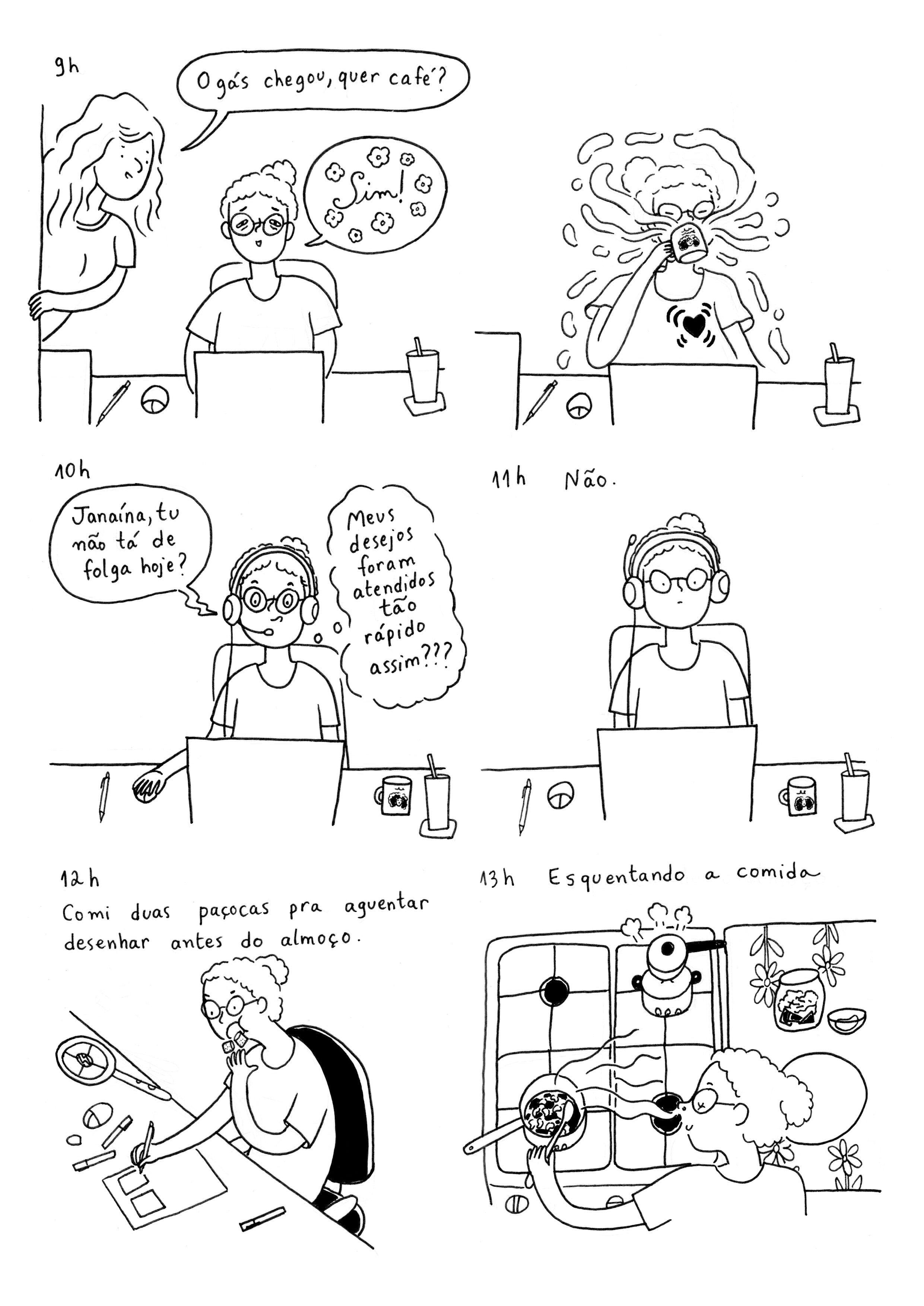 Hourly Comic Day! - by Janaína Esmeraldo - Cabelo-nuvem