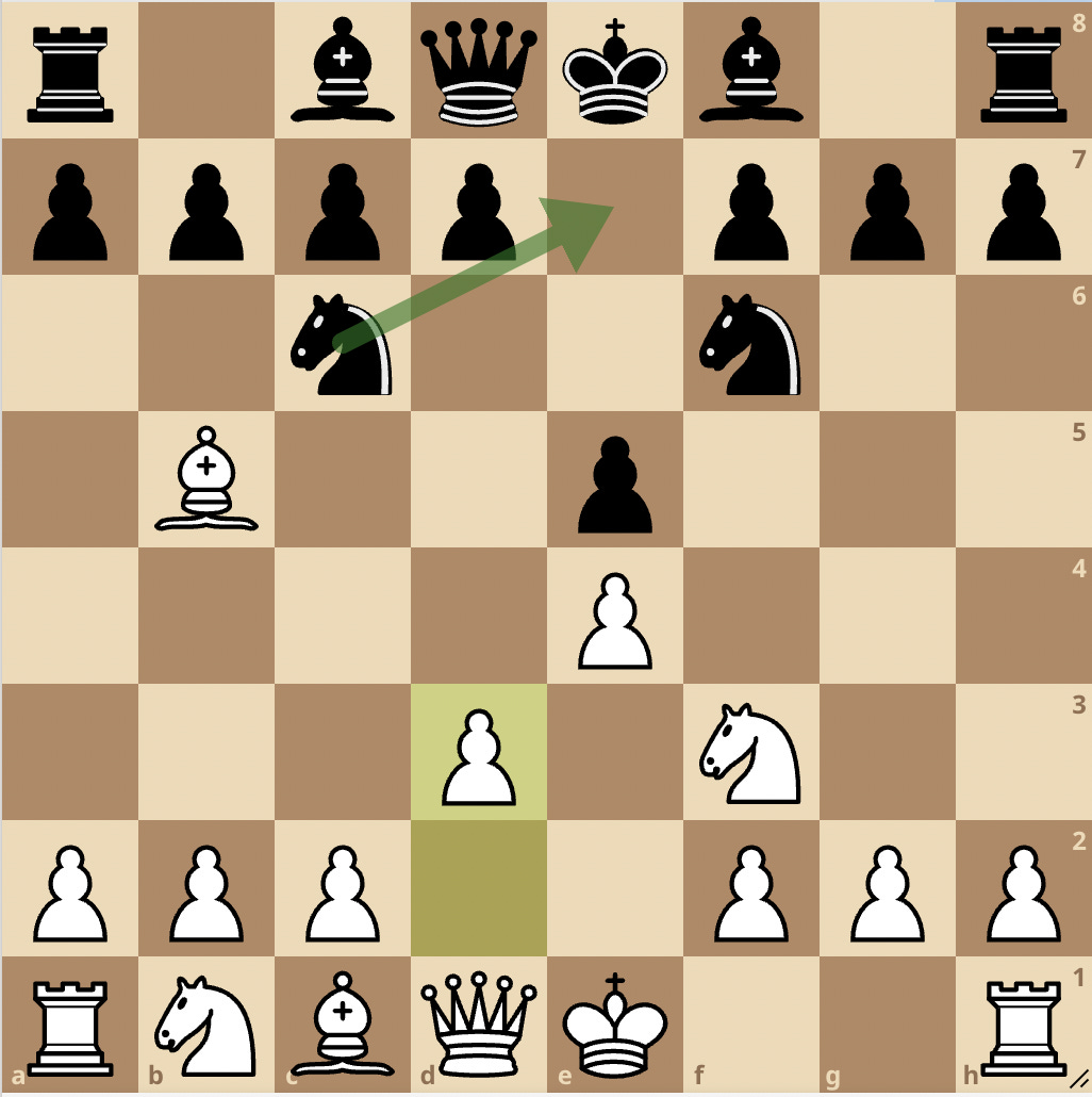 Chess trap in Ruy Lopez - Mortimer trap, Berlin Defense