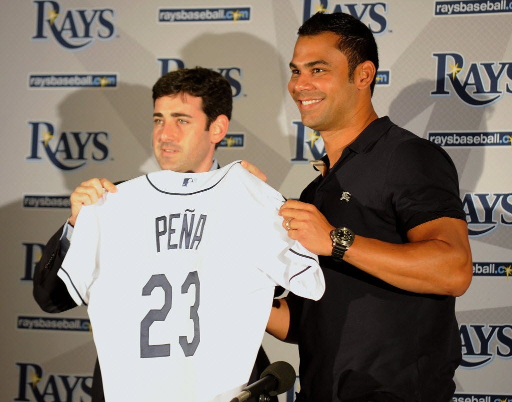 Carlos Pena Hits Grand Slam as Rays Romp Yankees