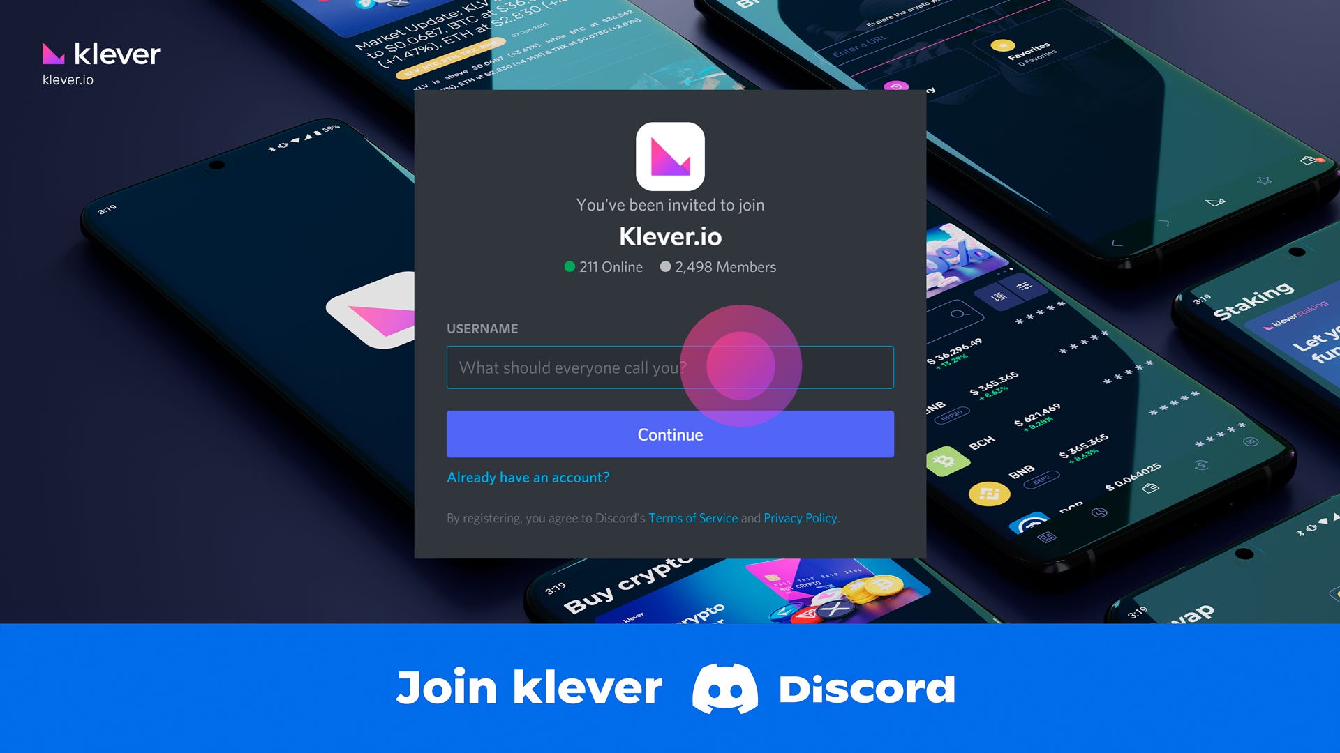 Klever muda sua Comunidade para o Discord - Entre agora!