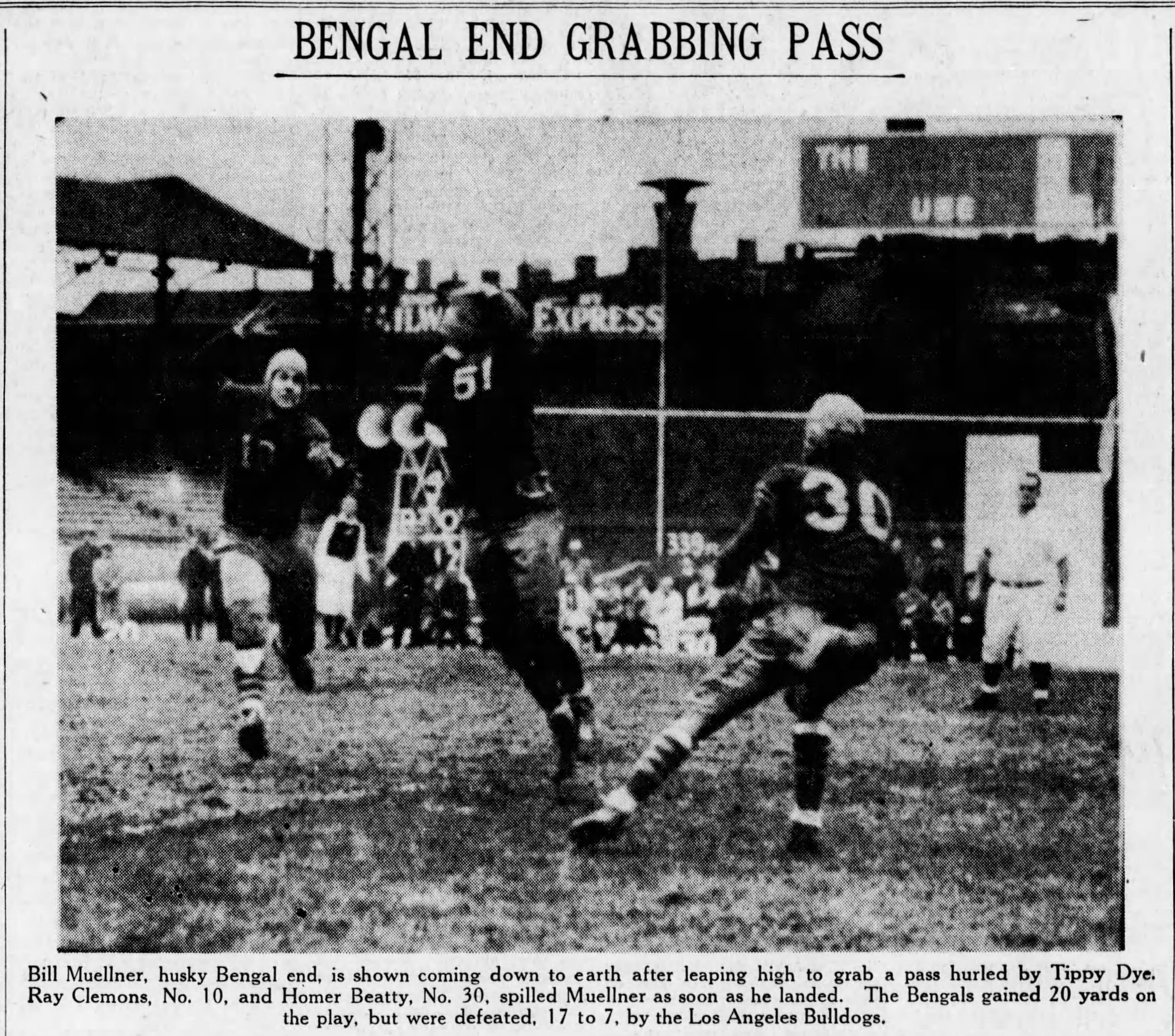 Eighty years ago, original Cincinnati Bengals played at Crosley Field