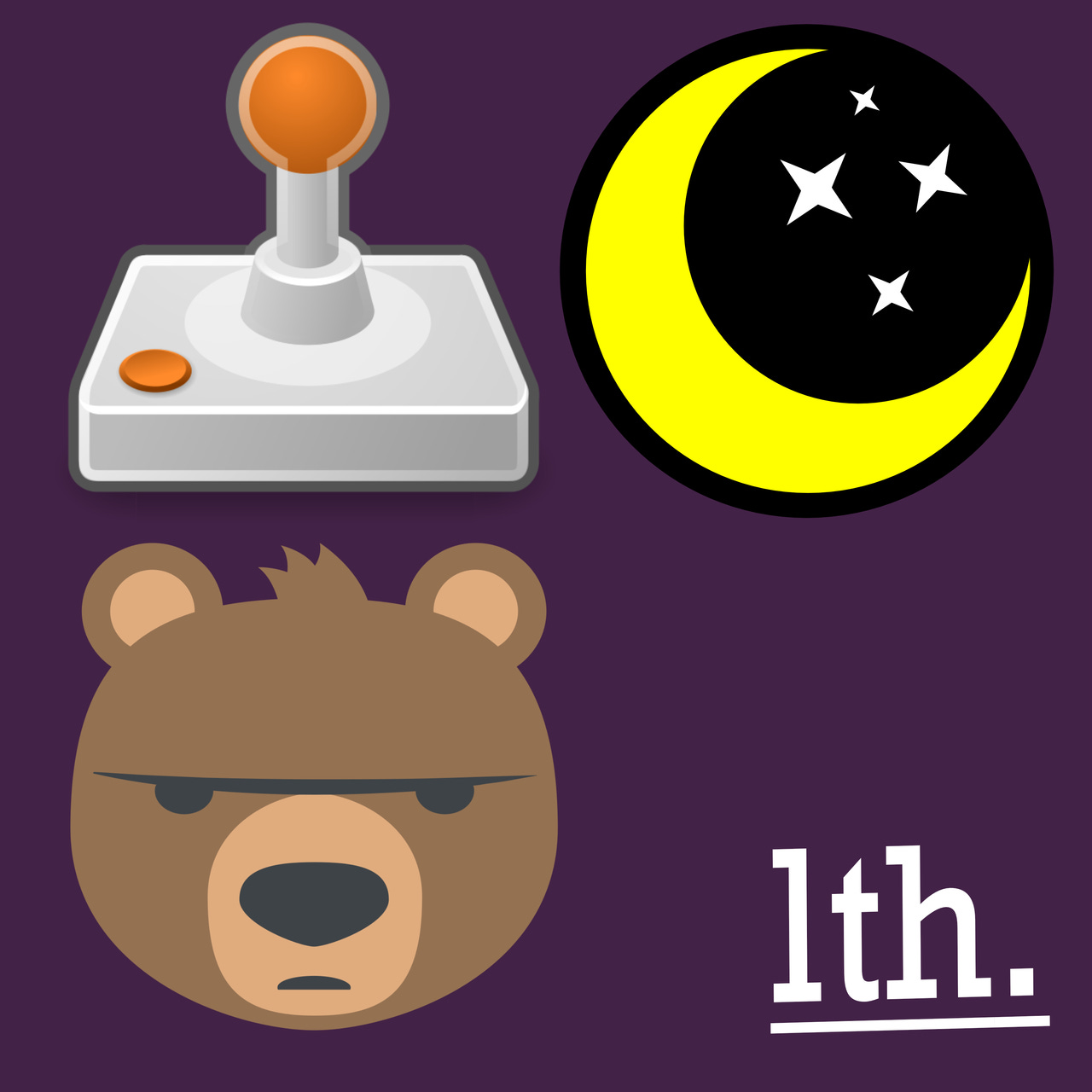 Manipulate🕹, Moonsplain🌙, Murder-Bears🧸 logo