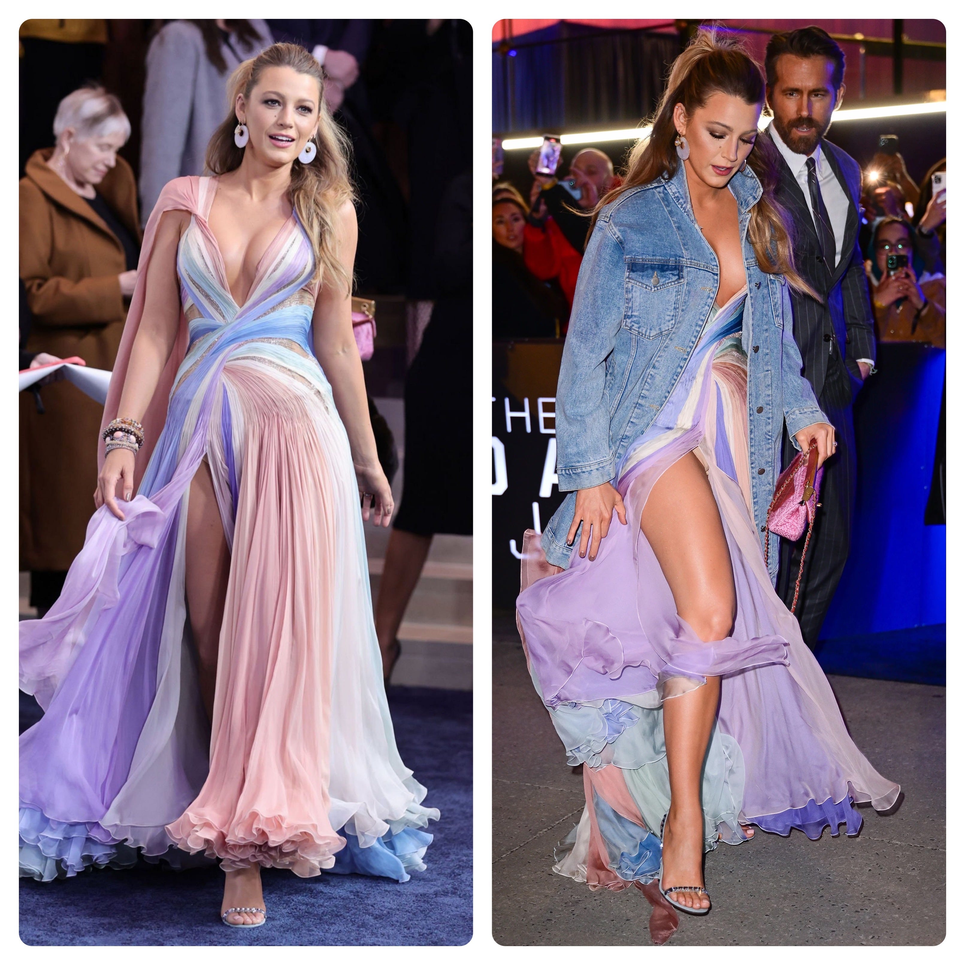 Blake Lively In Purple Mini Dress At Gigi Hadid's 27th Birthday Bash 2022