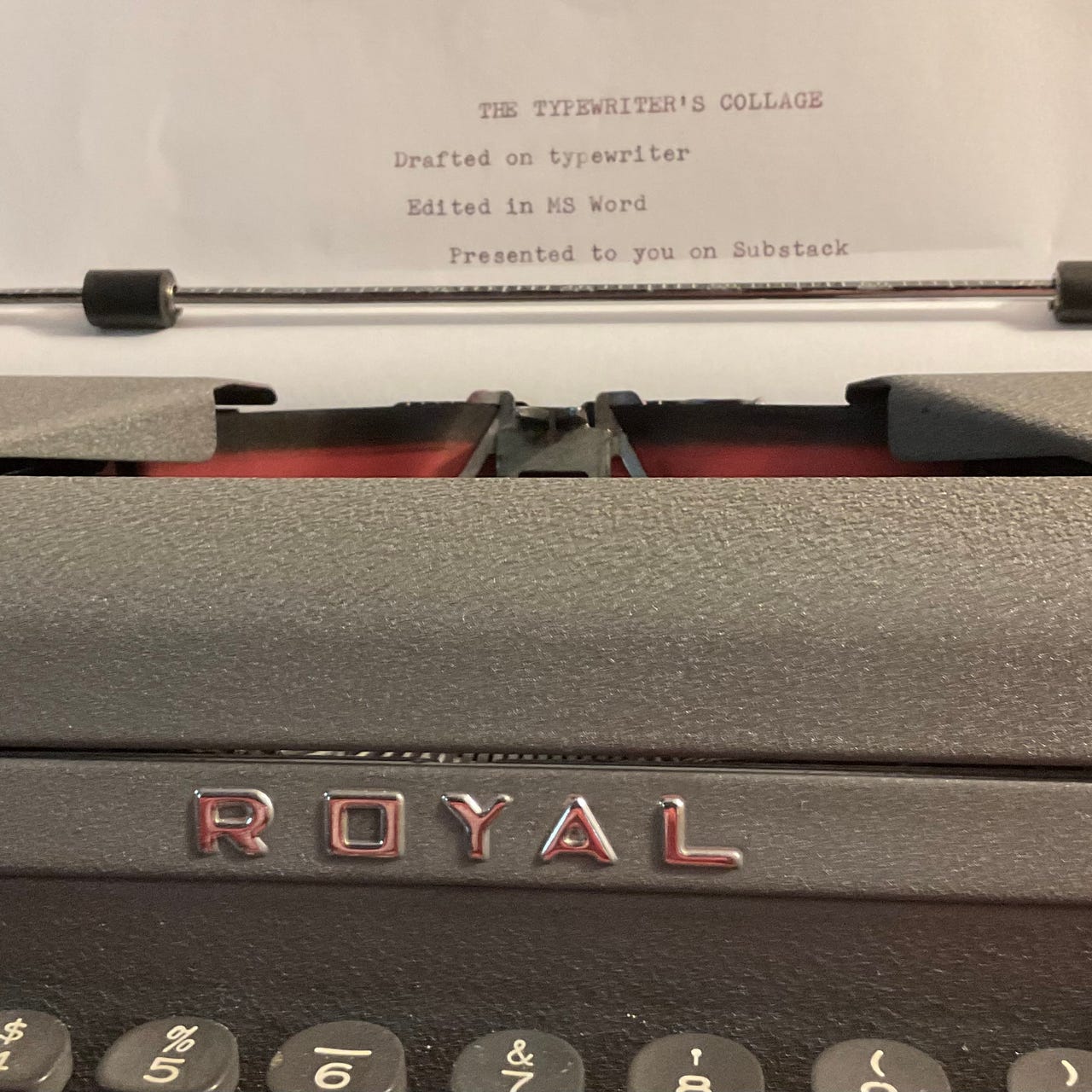 The Typewriter's Collage