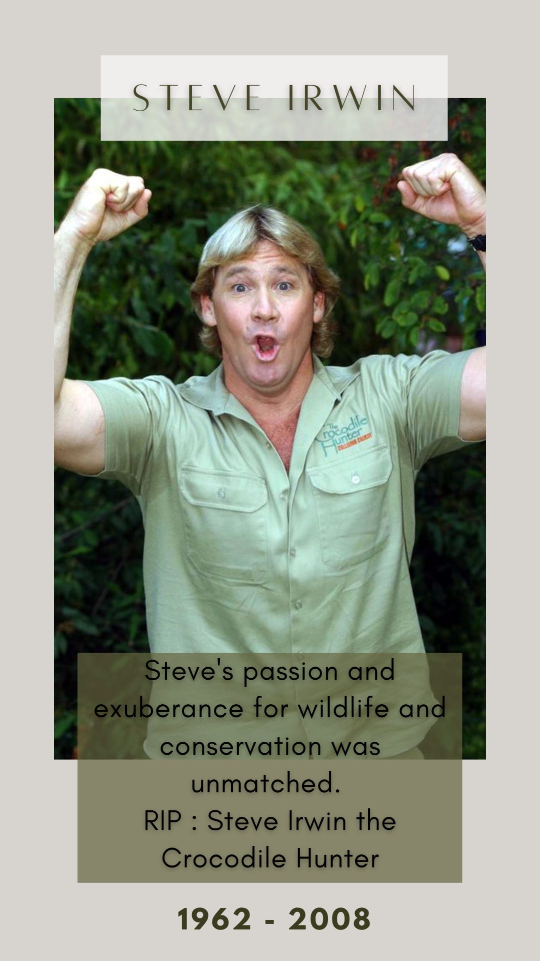 AI creates what dead celebrities like Steve Irwin would look like if they  were alive and people aren't happy