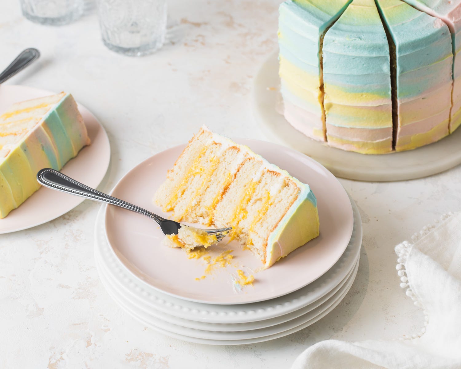 Lime and coconut triple layer cake | Sainsbury`s Magazine