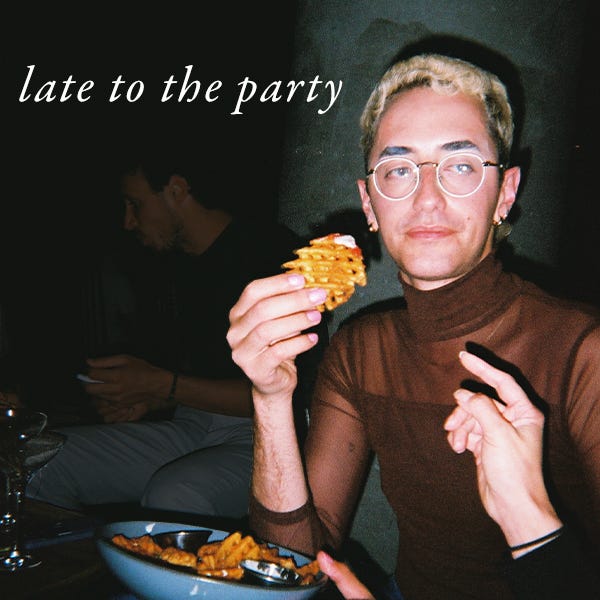 Artwork for late to the party