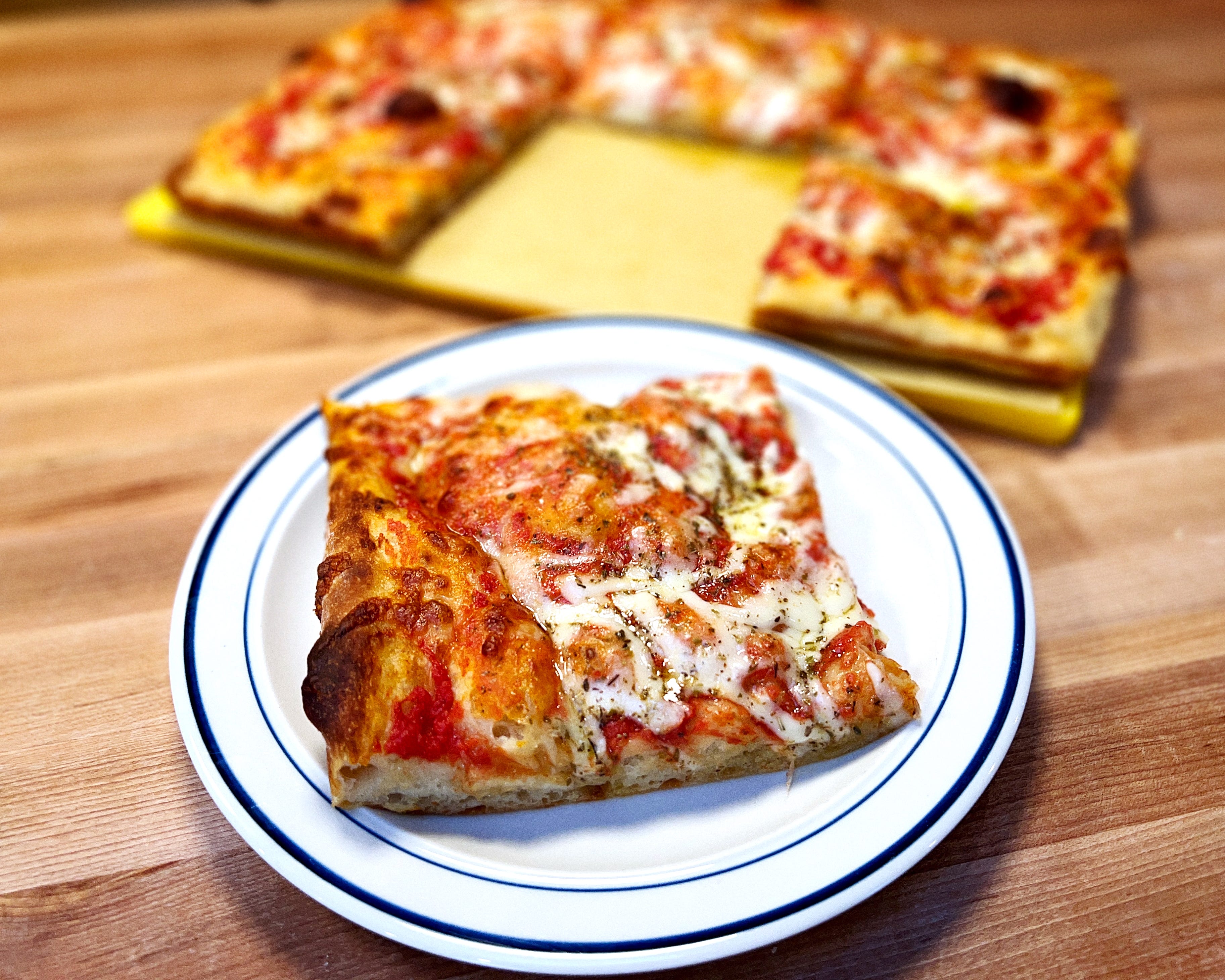 Sicilian Pizza - Living The Gourmet