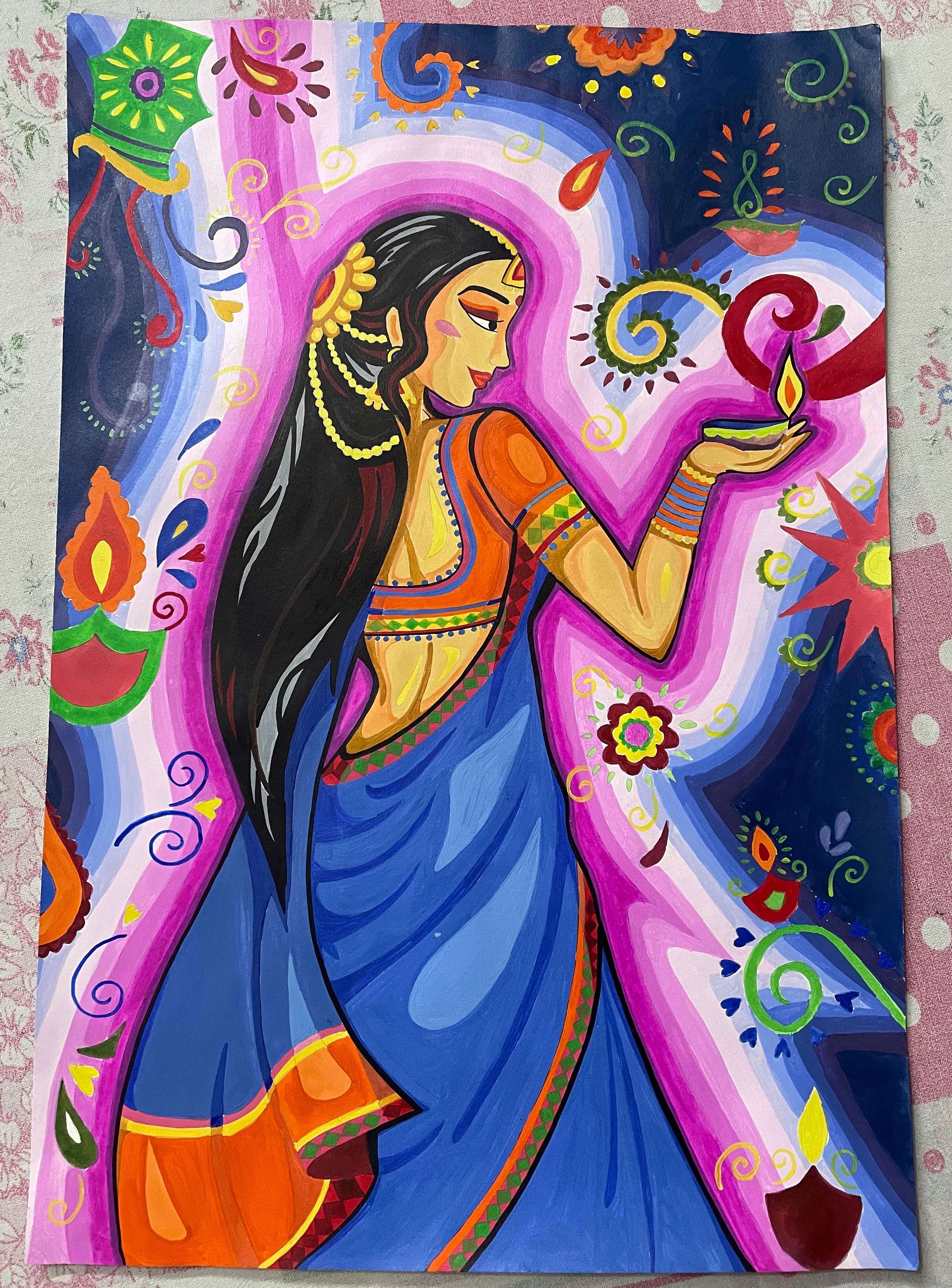 Diwali drawing🌺https://youtu.be/036ev4NylZI | Diwali drawing🌺 🥲😇like  share and subscribe👍😅😂https://youtu.be/036ev4NylZI #diwali  #diwalidrawing #beautifulgirldrawing #sketch # pencildrawing #penting... |  By Penting ArtFacebook