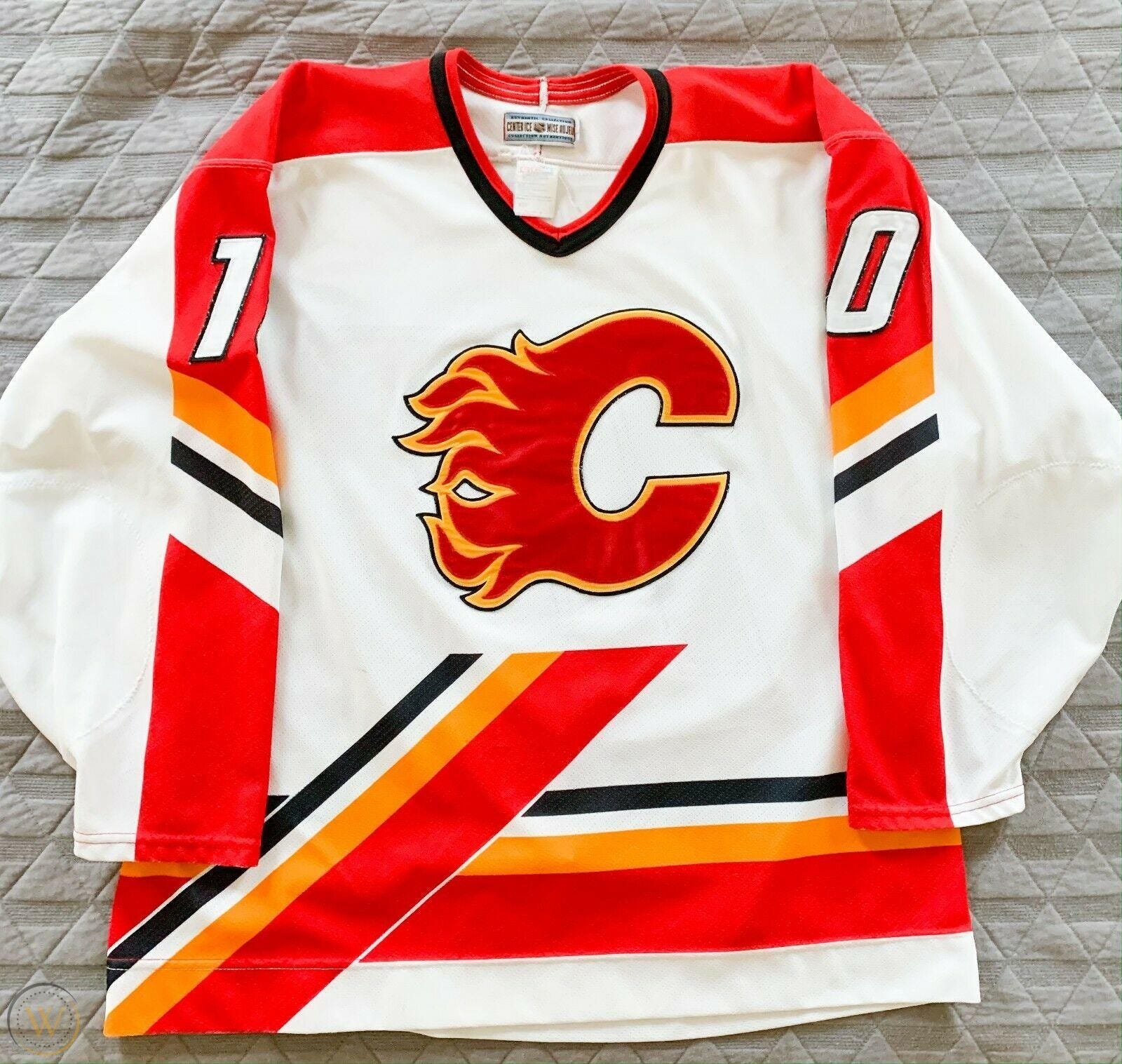 The highly requested red pedestal jerseys! : r/CalgaryFlames