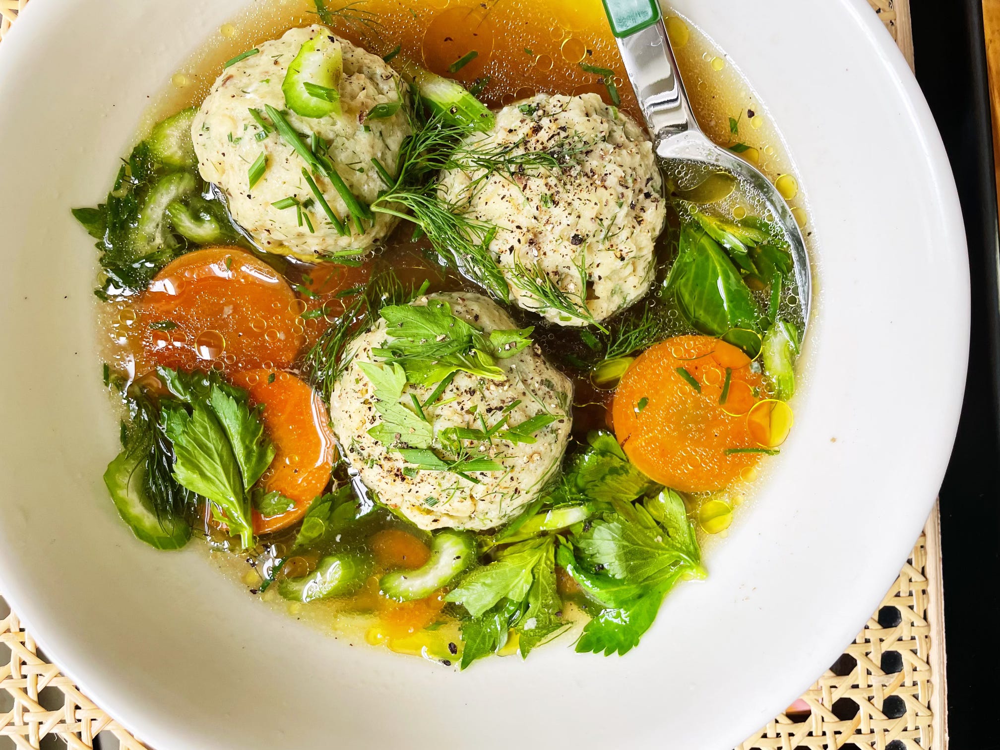 Matzo Ball Soup With Celery and Dill Recipe - NYT Cooking