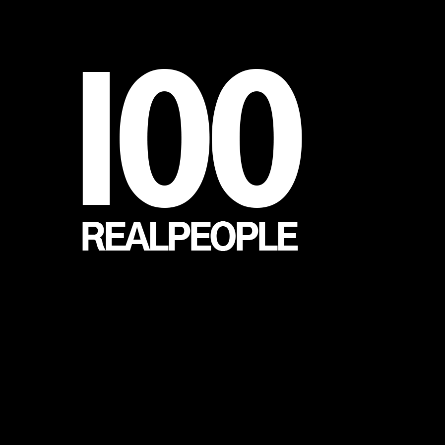 I00 Real People : Where words meet images  logo