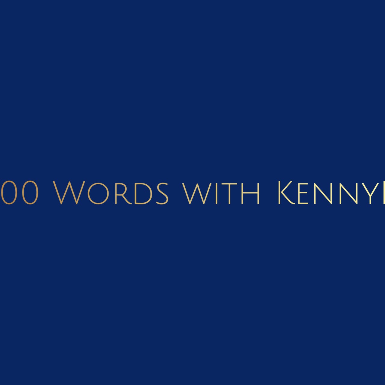 Artwork for 500 Words With KennyH