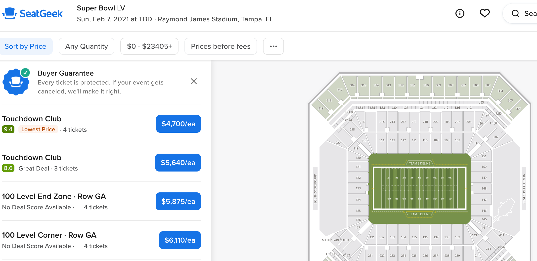Super Bowl ticket prices soar