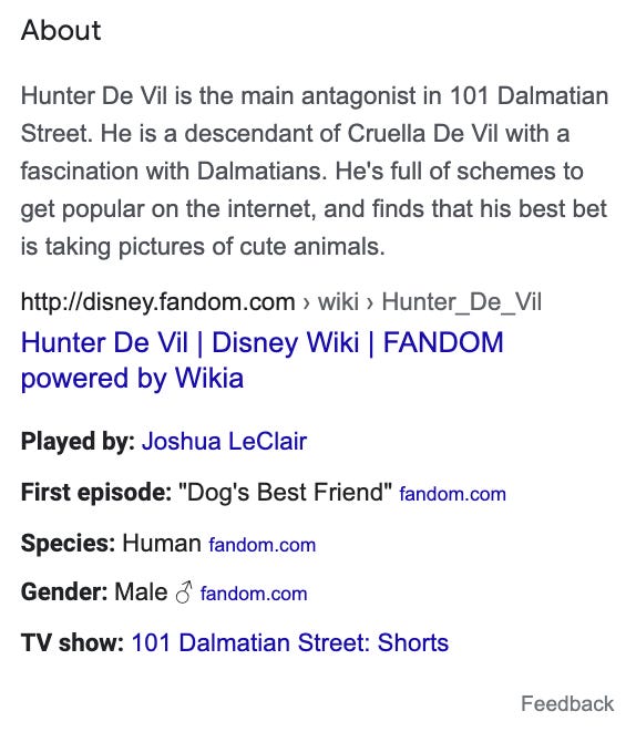 Hunter, Disney Wiki