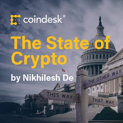 The State of Crypto: Election 2020 by CoinDesk logo