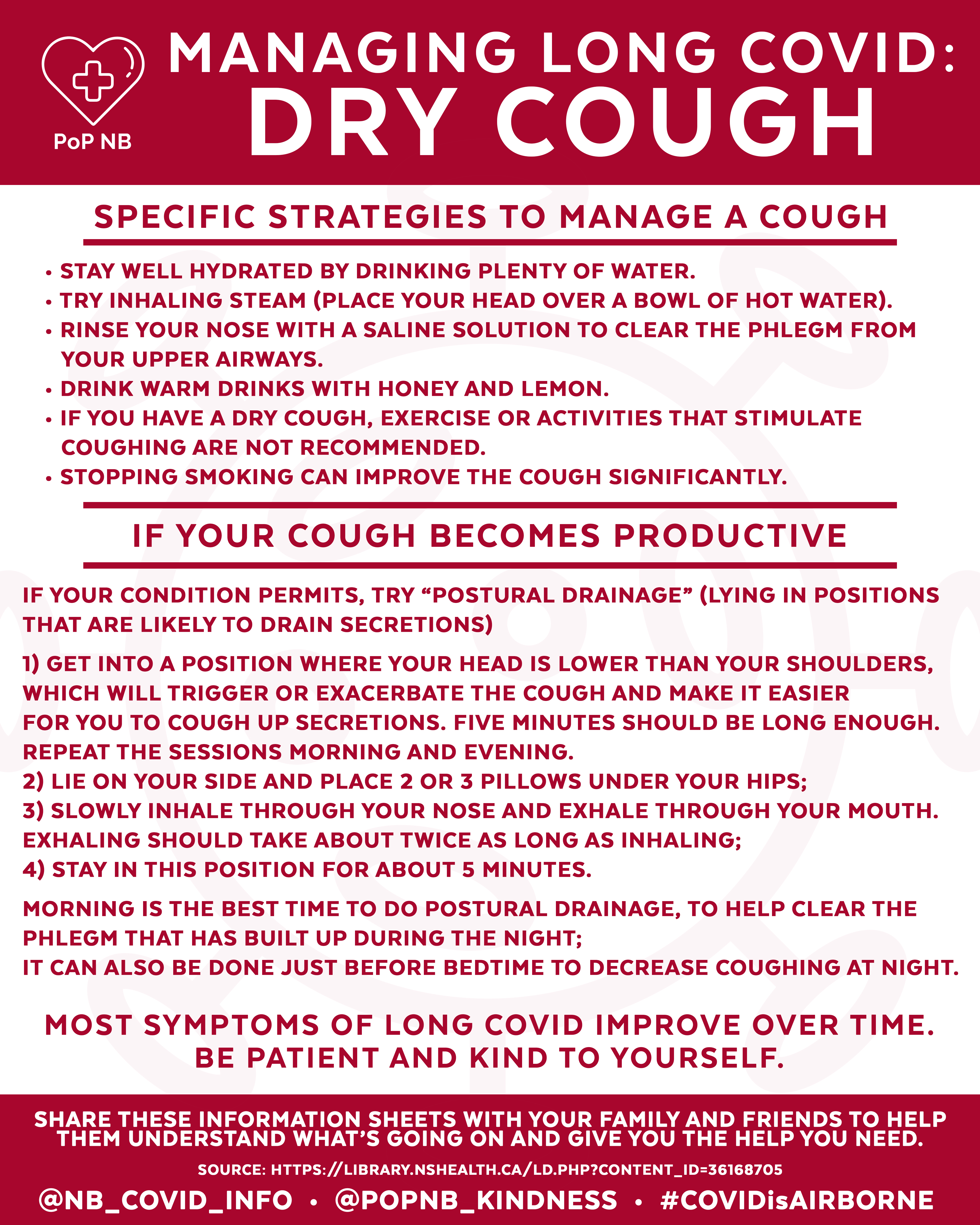 Managing Long Covid: Dry Cough - PoP NB