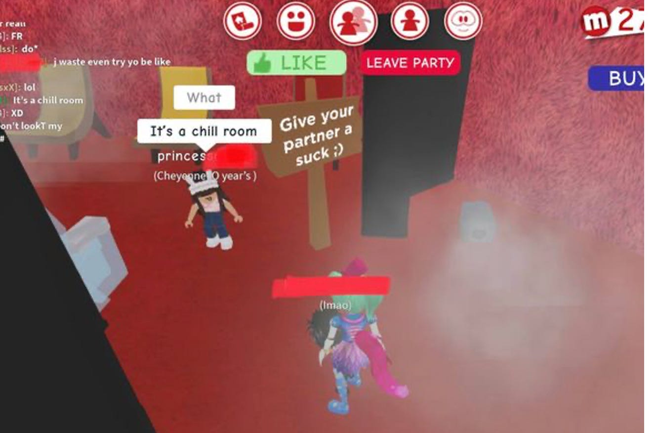 Roblox Experts users warn about inappropriate content
