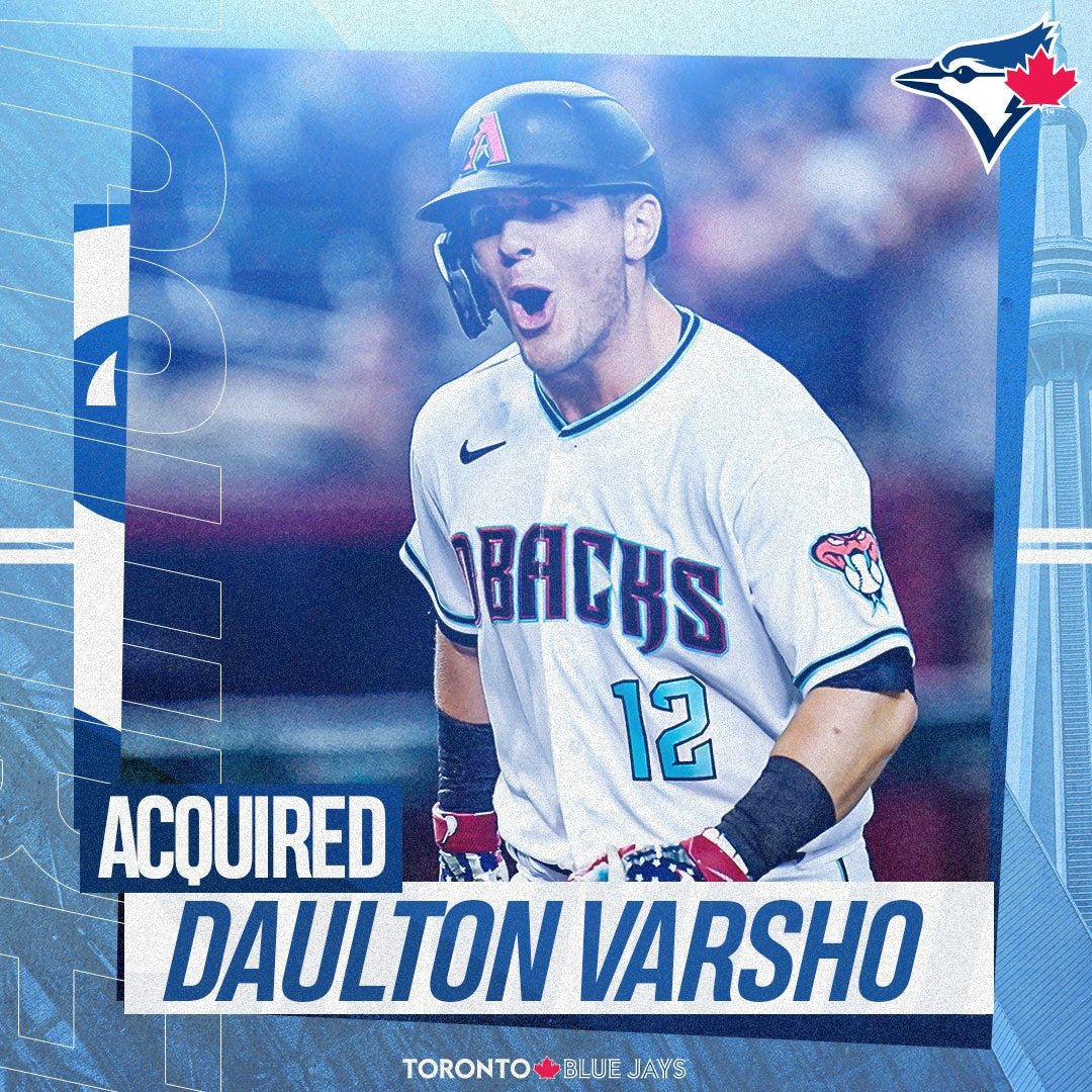 Daulton Varsho trade: Blue Jays acquire intriguing talent from