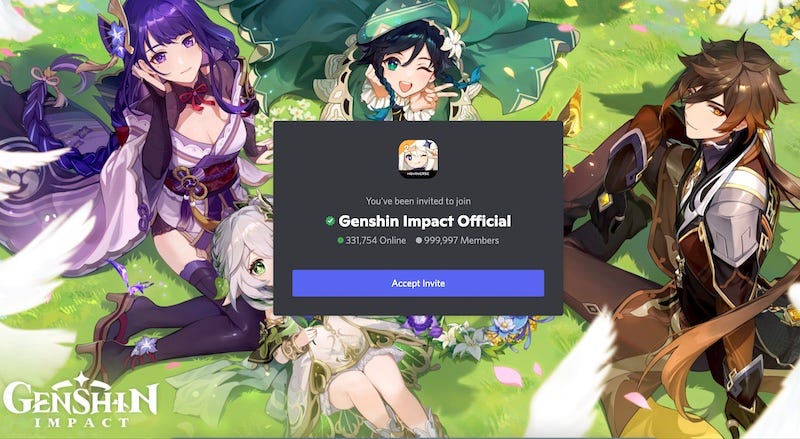 How to join the Genshin Impact Discord server