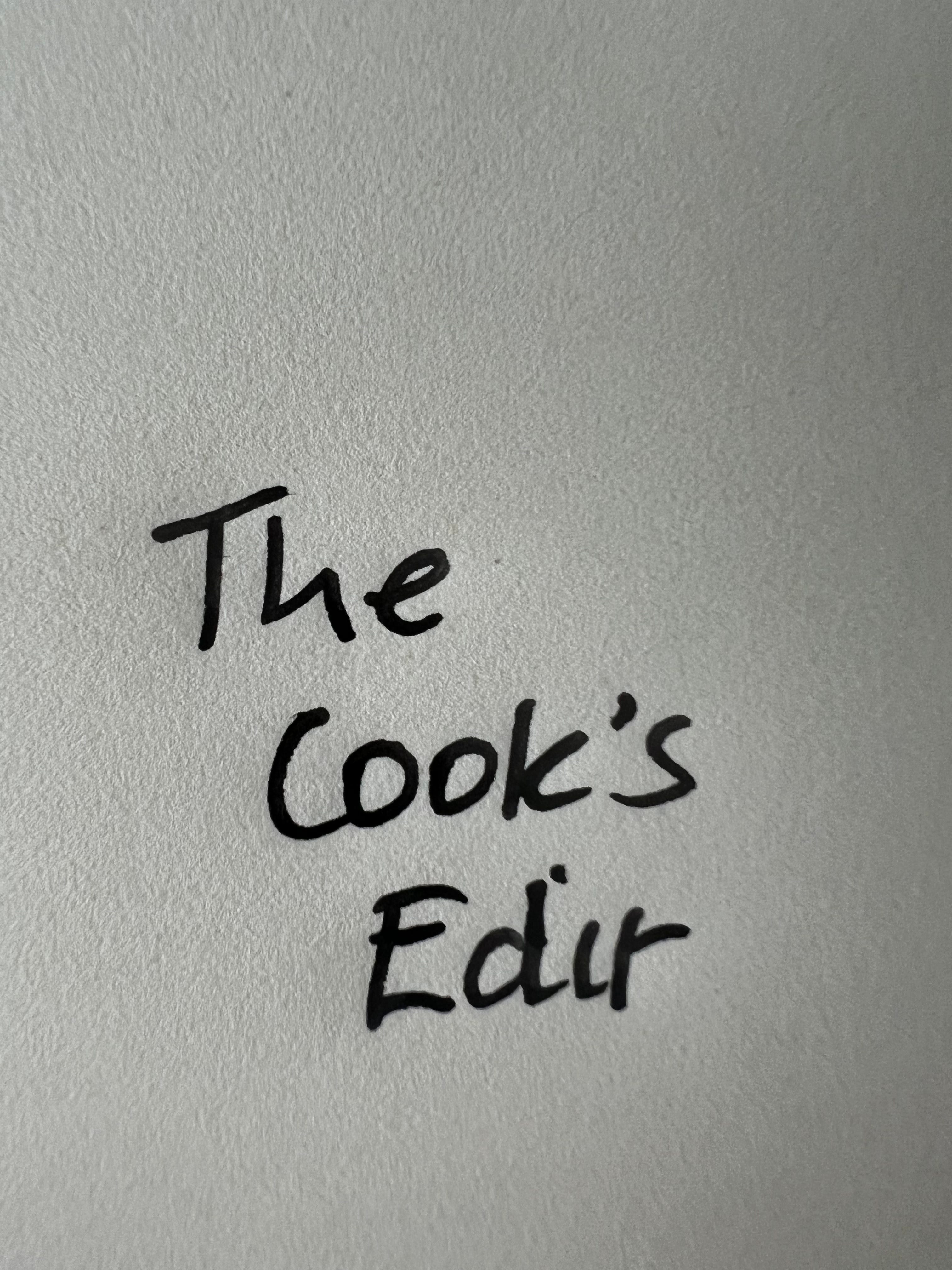 The Cook's Edit