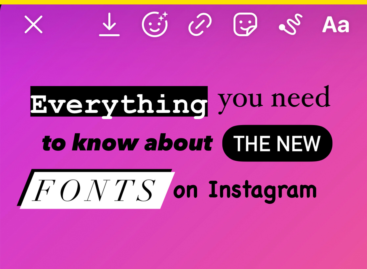 Everything you need to know about the new fonts on Instagram