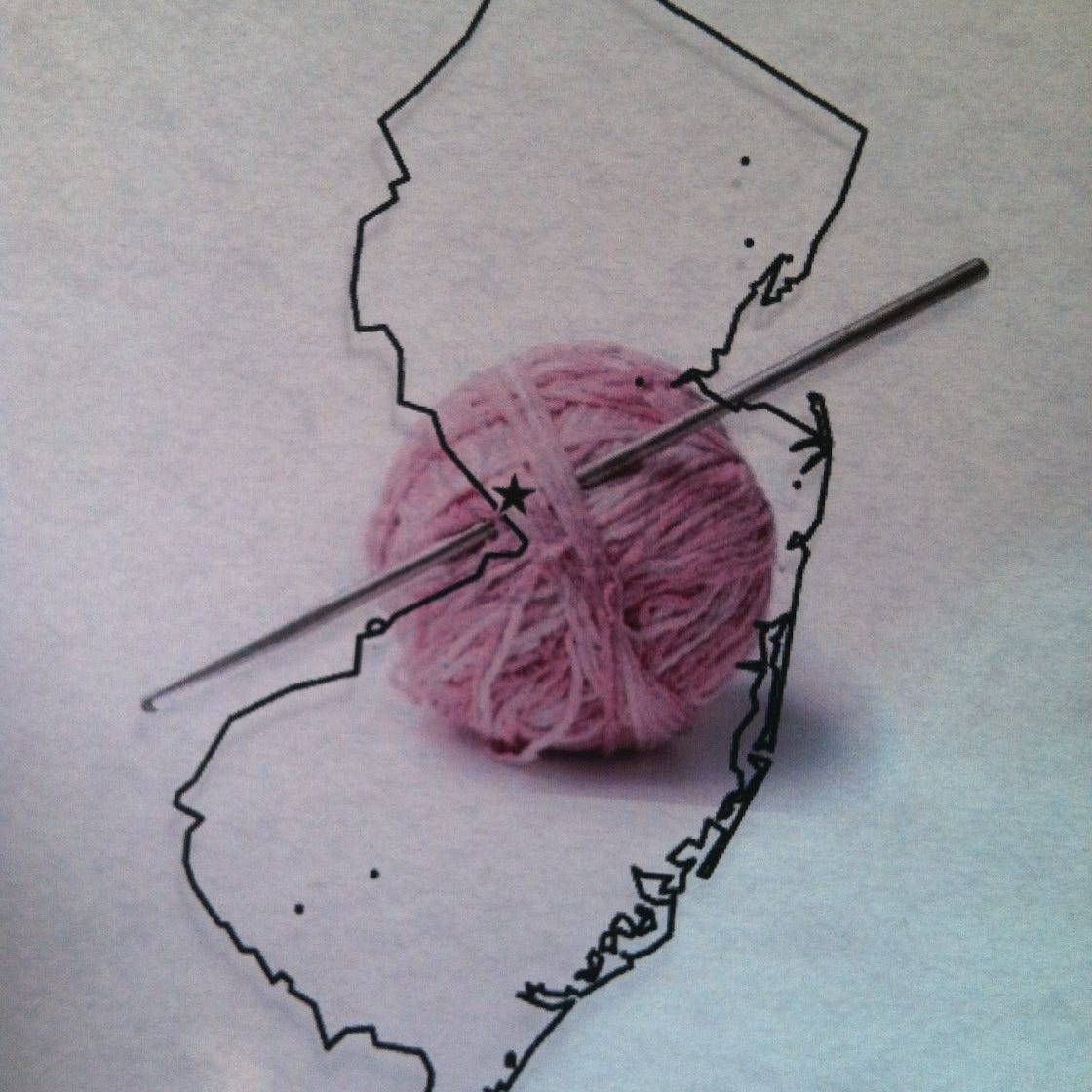 Artwork for Jersey Girl Crochet Newsletter