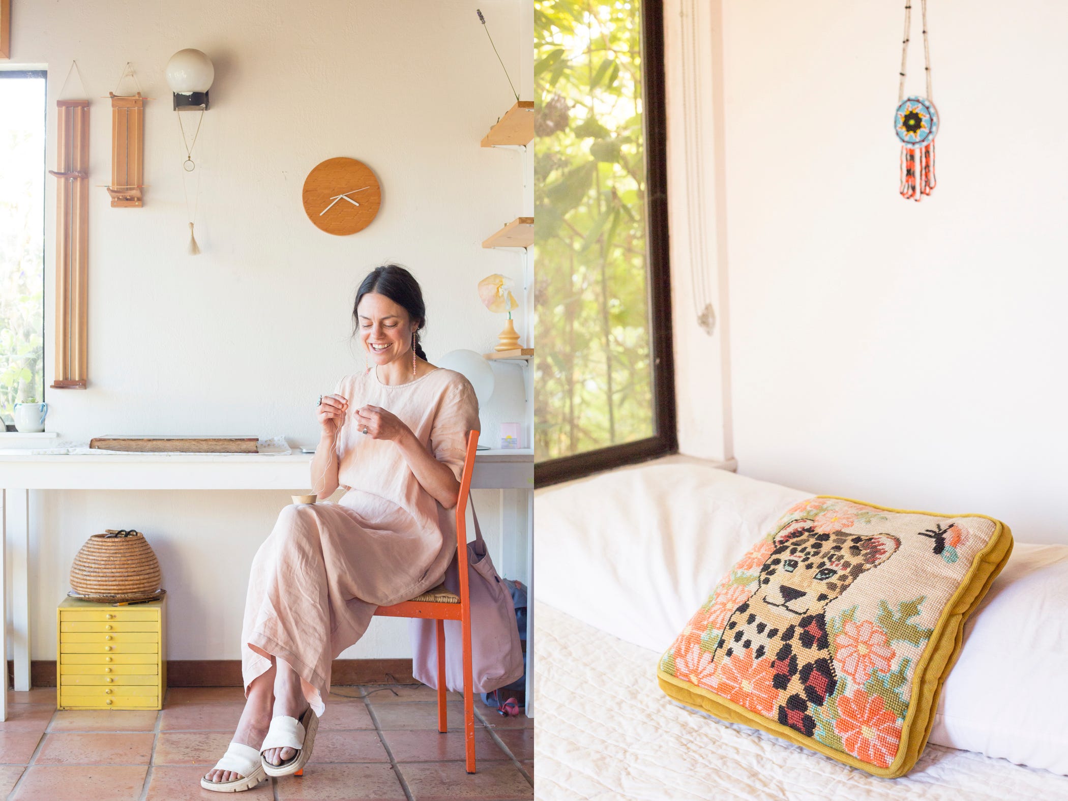 At home in Bolinas, California with Emily Prince