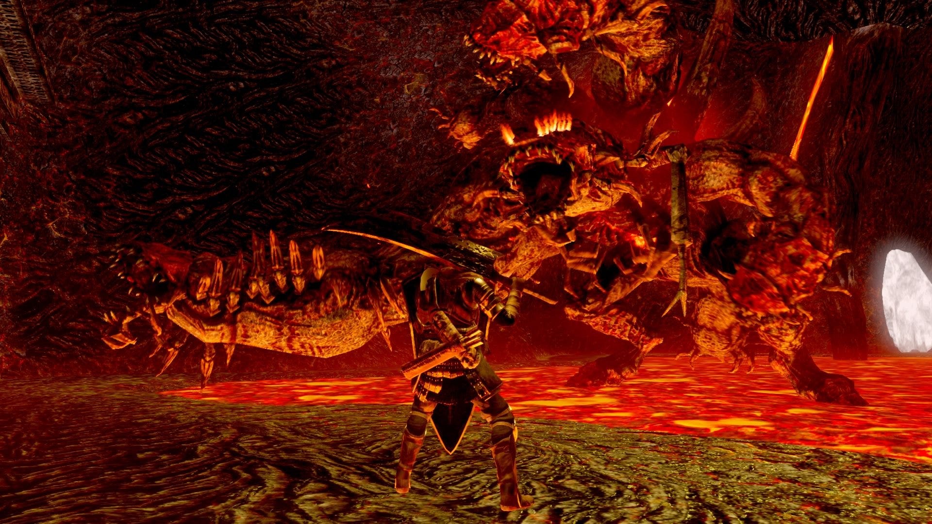 Dark Souls: Remastered - Demon Ruins: Centipede Demon Bossfight Solo Orange  Charred Ring (2018) - YouTube
