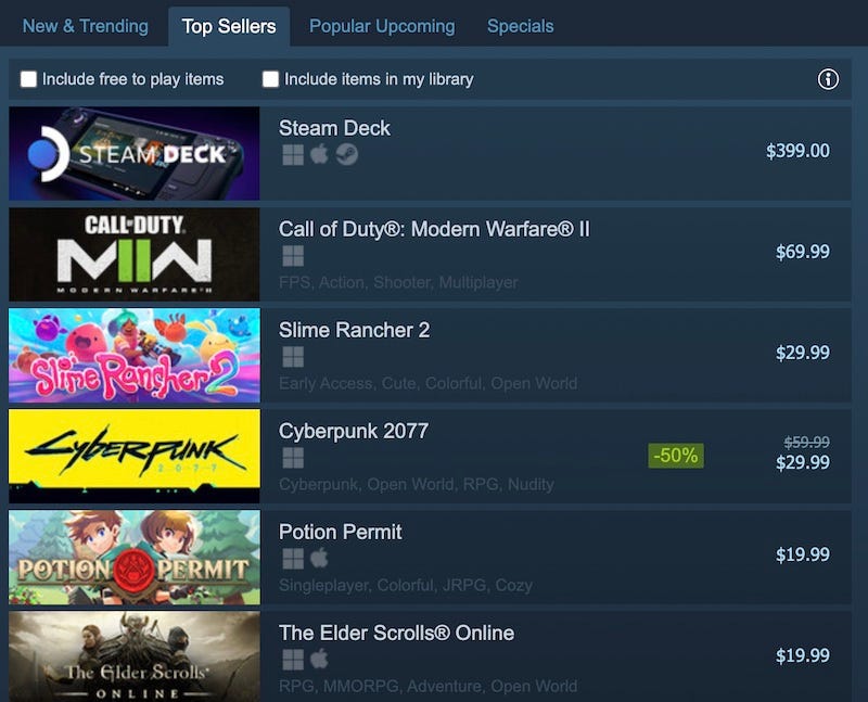 Plus: we welcome our new Steam chart overlords