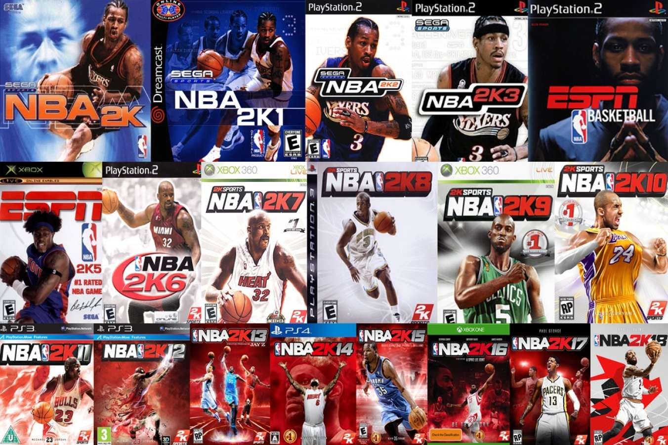 Lot of 4 Games FIFA / Madden / NBA 2K / NHL 18 Standard Microsoft Xbox One