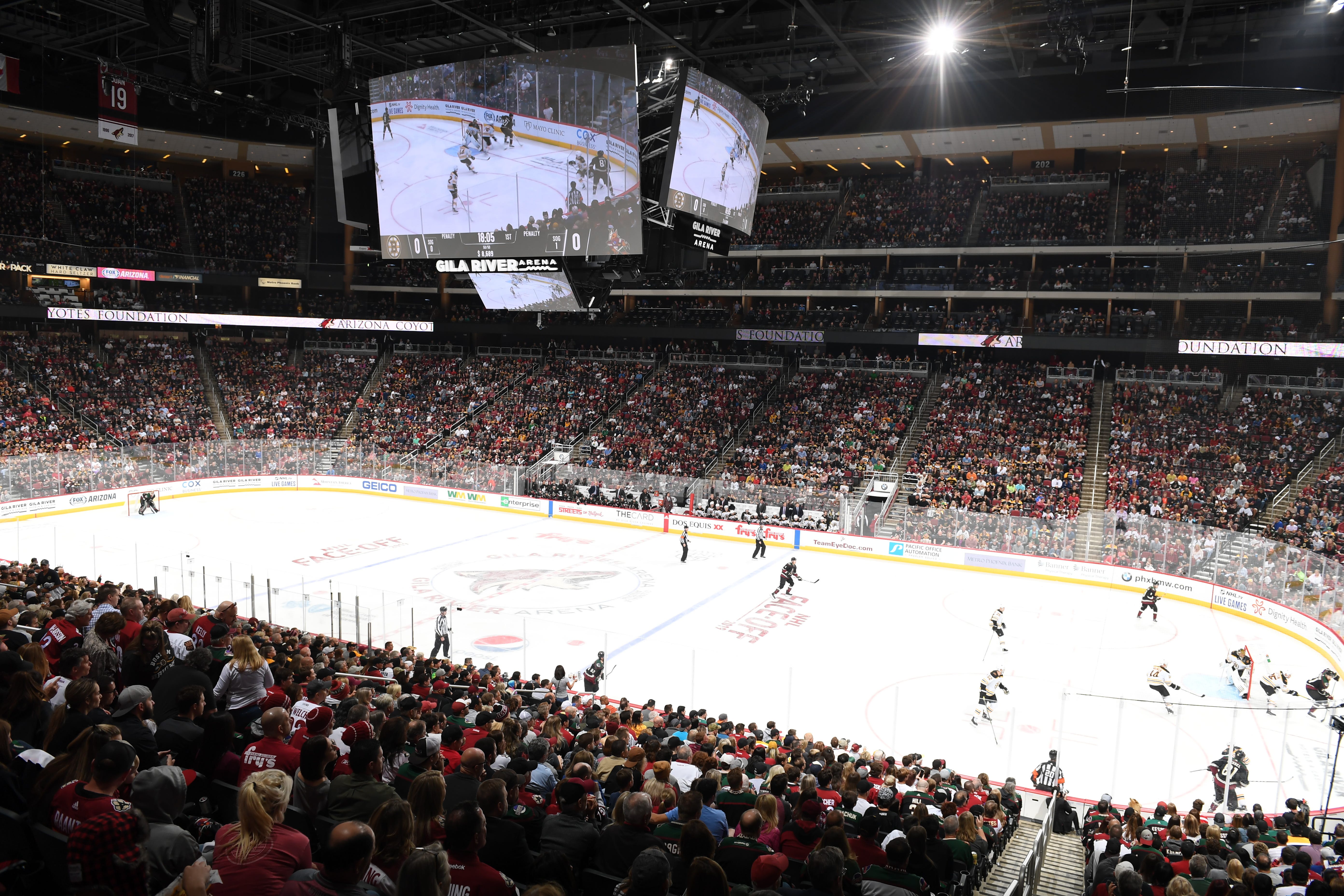 Report: Fans may not see Coyotes logo at center ice of ASU arena
