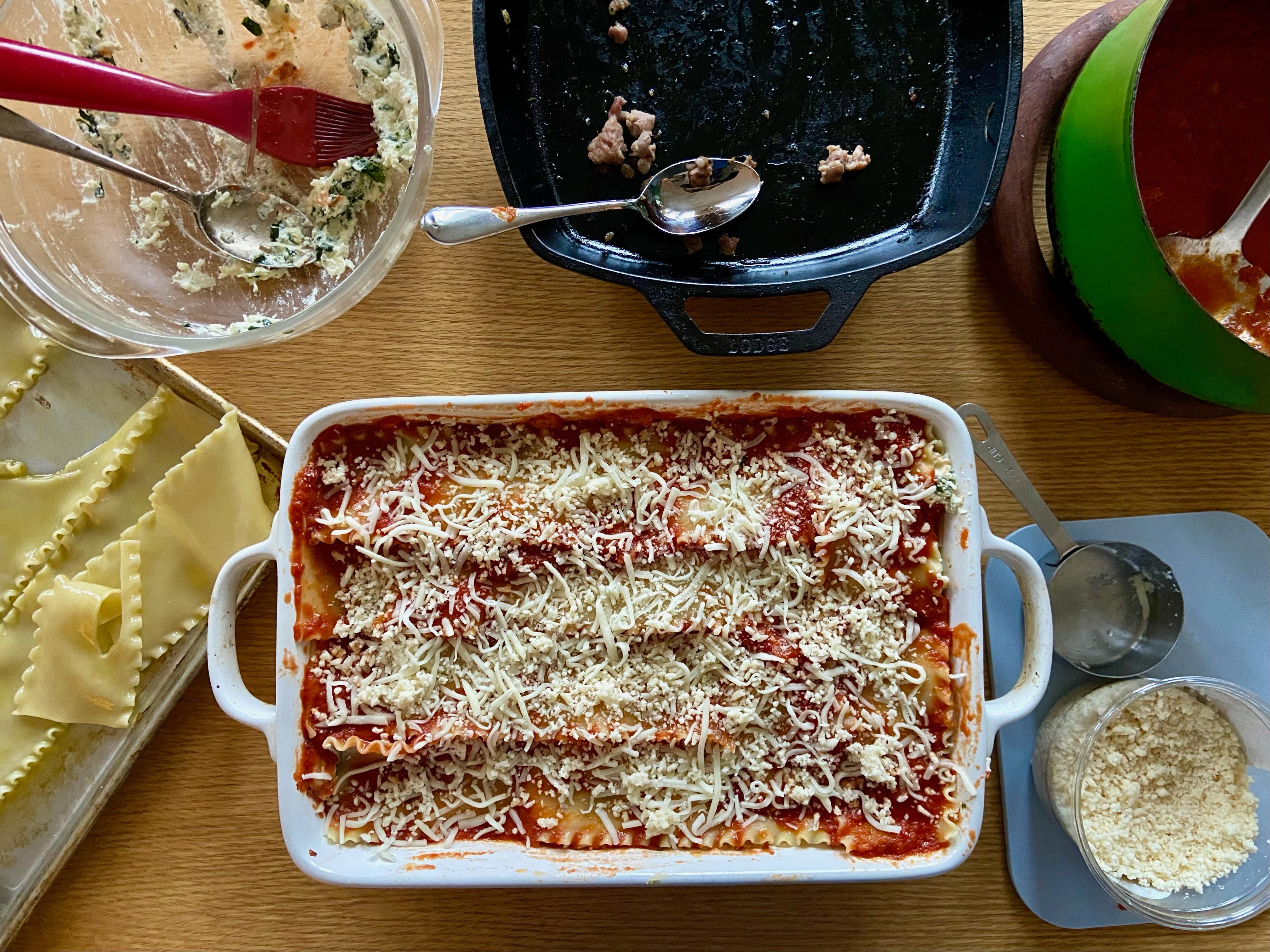 Easy Skillet Lasagna - Cooking For My Soul