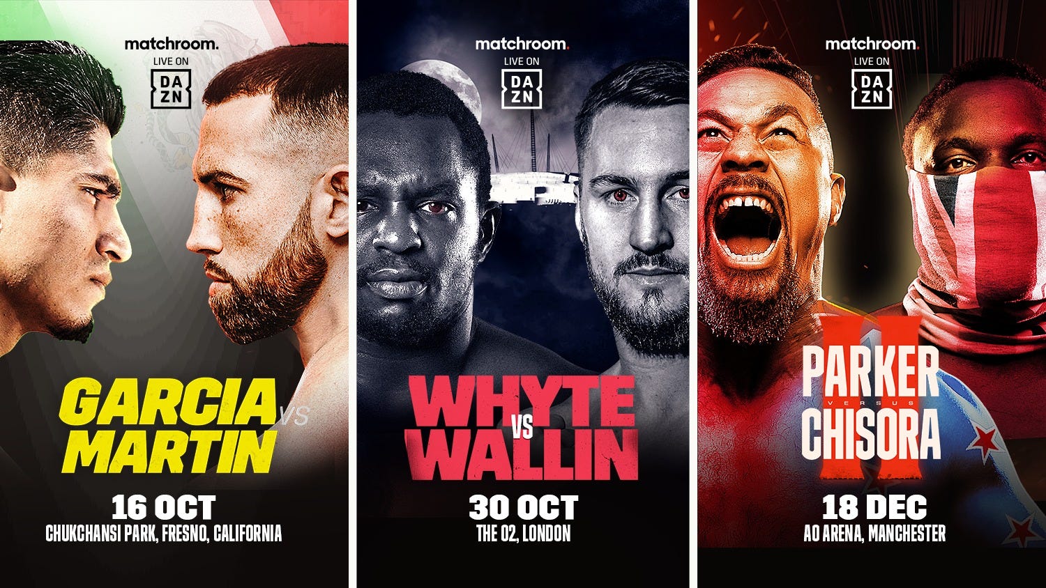 Notebook Matchroom Boxing, DAZN add pair of heavyweight fights to fall schedule