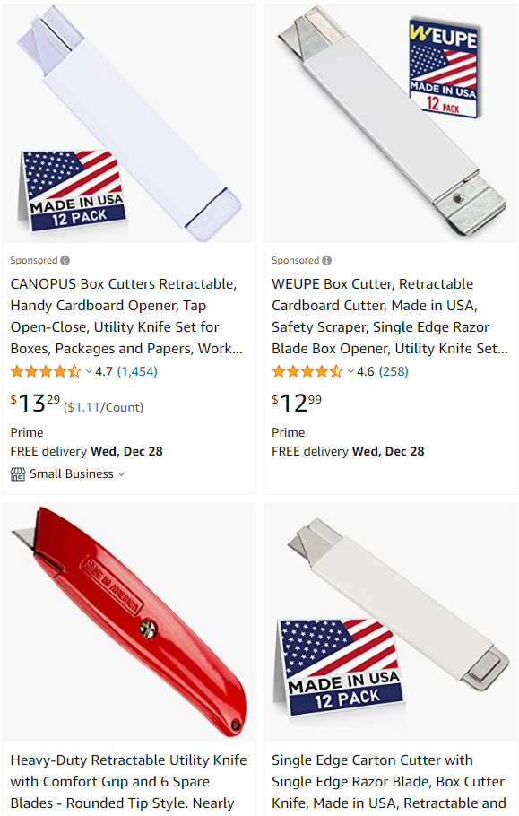 Made In The USA, Mystery Edition: Razor Blades